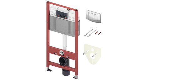 TECEbase WC komplekts (9400405) ar TECEambia hromētu pogu